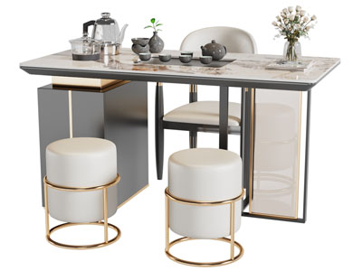 新中式茶桌椅组合