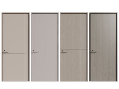 现代单扇平开门