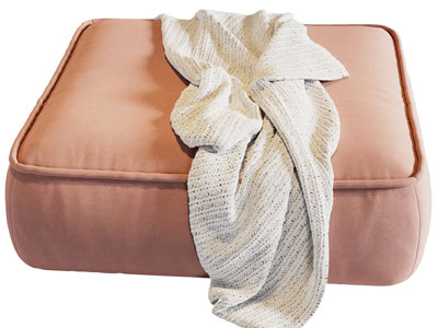 现代布艺方形沙发凳子