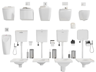 现代陶瓷小便斗、抽水马桶