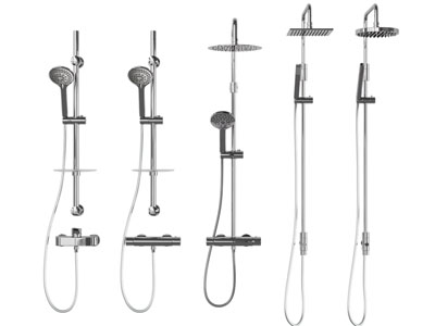 现代不锈钢淋浴花洒