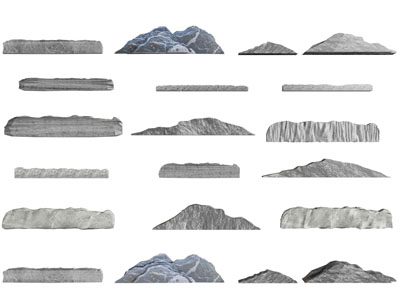 现代石头、岩石