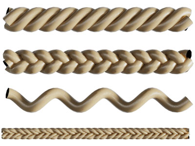 现代扭曲缠绕的金属链