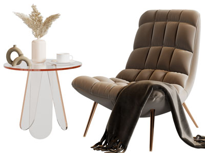 现代轻奢休闲椅子