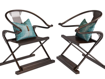 新中式休闲椅子、扶手椅