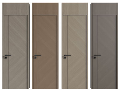 现代单扇平开门