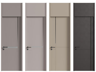 现代单扇平开门