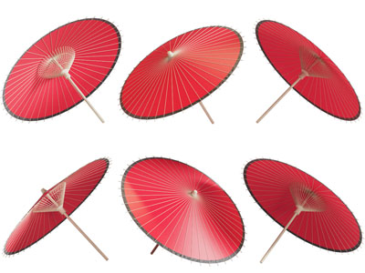 新中式红色伞