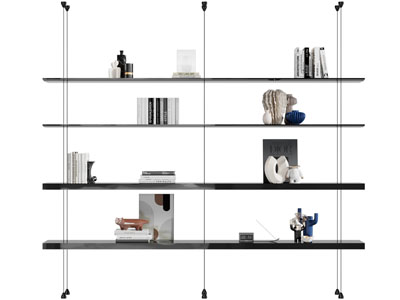 现代开放式置物收纳架