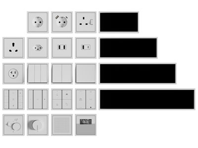 现代插座开关面板