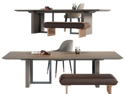 现代书桌椅组合