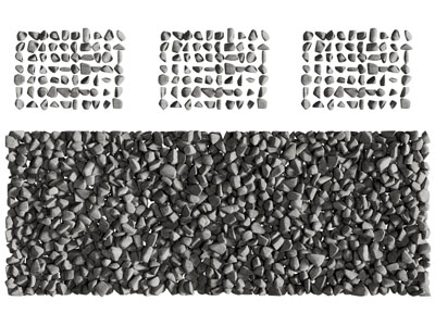 现代石头、鹅卵石