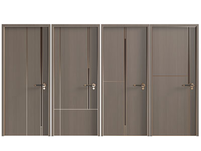 现代单扇平开门