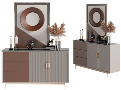 现代轻奢玄关柜、边柜