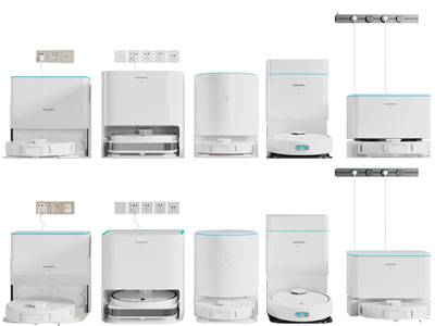 现代智能充电扫地机