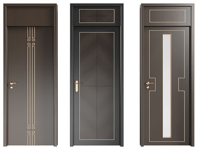 新中式单扇平开门