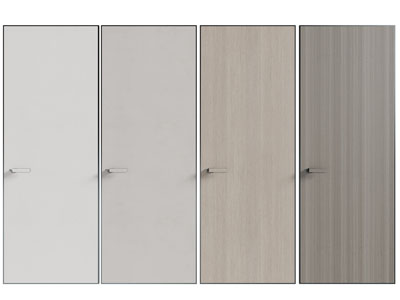 现代单扇平开门