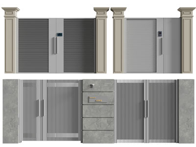 新中式庭院大门