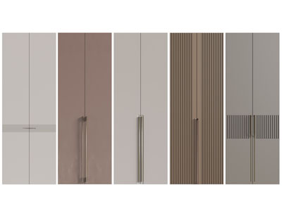 现代轻奢衣柜3d模型 现代轻奢衣柜