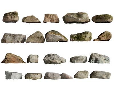 现代石头、岩石