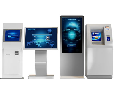 现代智能查询机、叫号机一体机3d模型 现代智能查询机、叫号机一体机