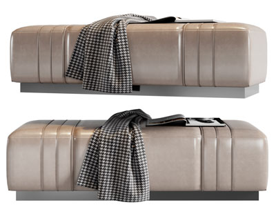 现代长方形沙发凳