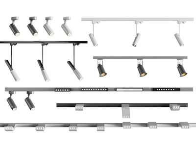 现代轨道磁吸灯、筒灯射灯
