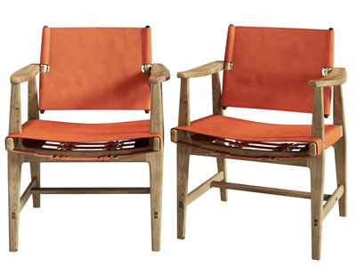 现代实木休闲椅子