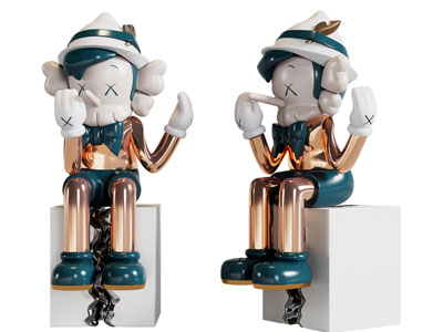 现代kwas公仔雕塑雕刻摆件3d模型 现代kwas公仔雕塑雕刻摆件