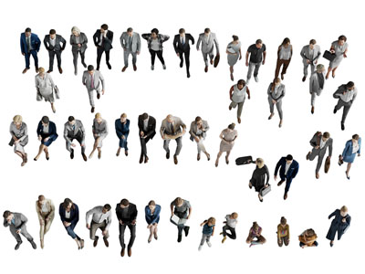 现代穿职业装的男人、女人、多人人物3d模型 现代穿职业装的男人、女人、多人人物