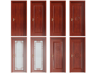 新中式实木单扇平开门