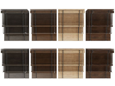 现代竹帘、拉帘