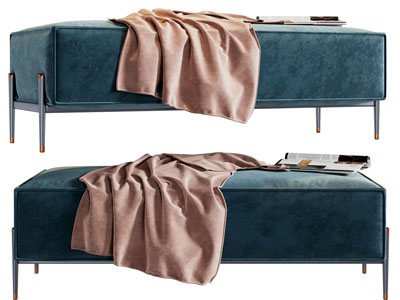 现代长方形沙发凳子