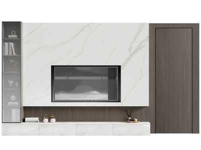 现代装饰隐形门的电视背景墙3d模型 现代装饰隐形门的电视背景墙