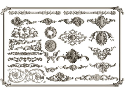 欧式雕花、石膏线