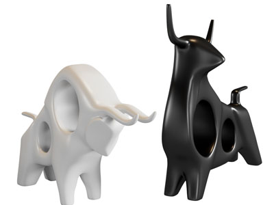 现代小牛雕塑雕刻摆件3d模型 现代小牛雕塑雕刻摆件