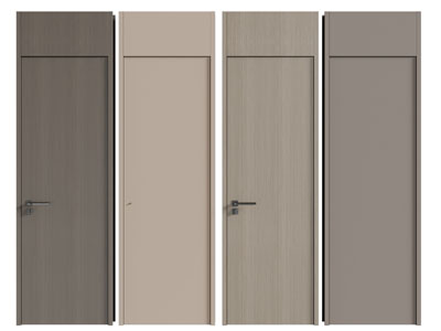 现代单扇平开门