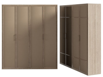 侘寂风衣柜3d模型 侘寂风衣柜