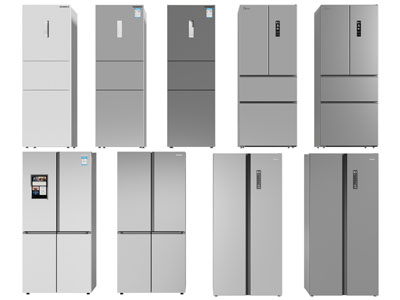 现代上、左右双扇门电冰箱