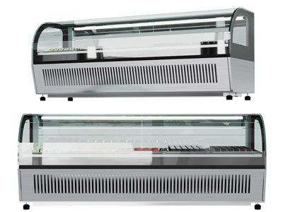 现代玻璃保鲜柜、展柜、冰柜