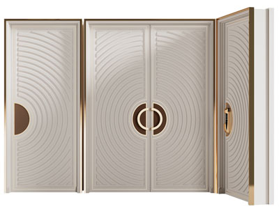 现代轻奢双扇、单扇平开门