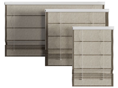 现代布艺罗马帘、拉帘