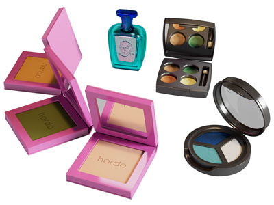 现代香水、粉饼化妆品