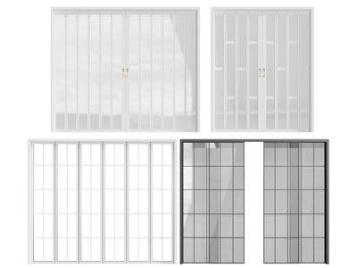 现代玻璃推拉门