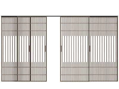现代铁艺推拉门