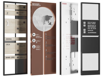 现代路标、指示牌