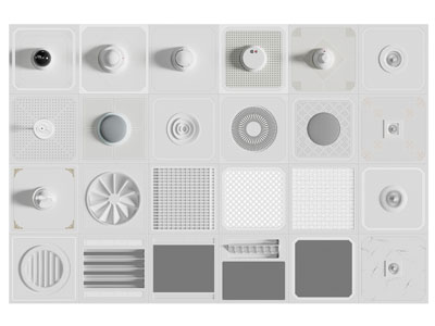 现代空调风扇、集成吊顶铝扣板