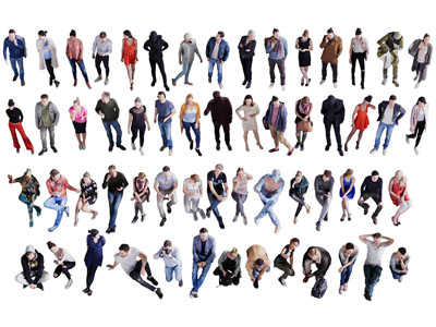 现代男人、女人、多人人群3d模型 现代男人、女人、多人人群