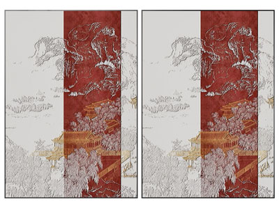 新中式装饰挂画3d模型 新中式装饰挂画