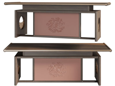 新中式长方形实木茶桌